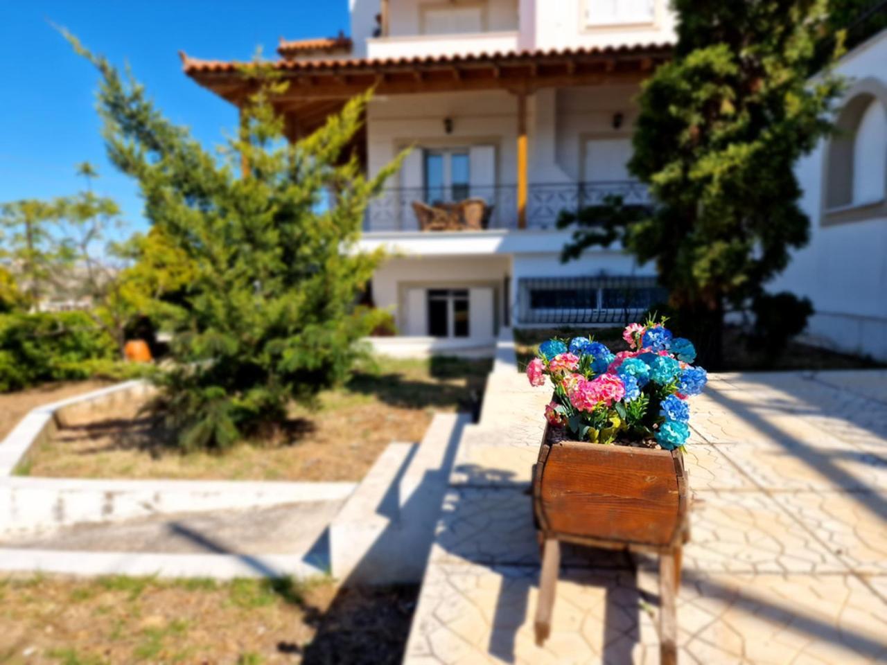The Mirador Boutique Villa With Scenic Sea View Pórto Ráfti Exterior foto