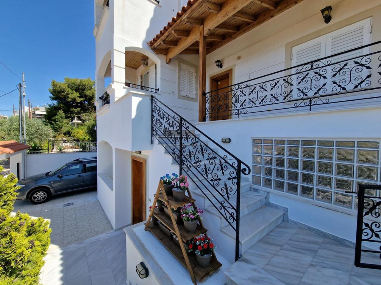 The Mirador Boutique Villa With Scenic Sea View Pórto Ráfti Exterior foto