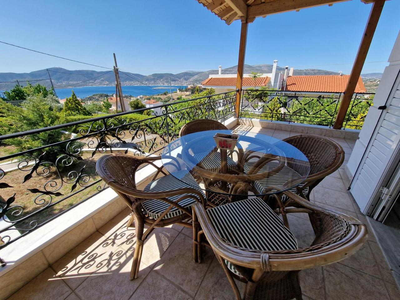 The Mirador Boutique Villa With Scenic Sea View Pórto Ráfti Exterior foto